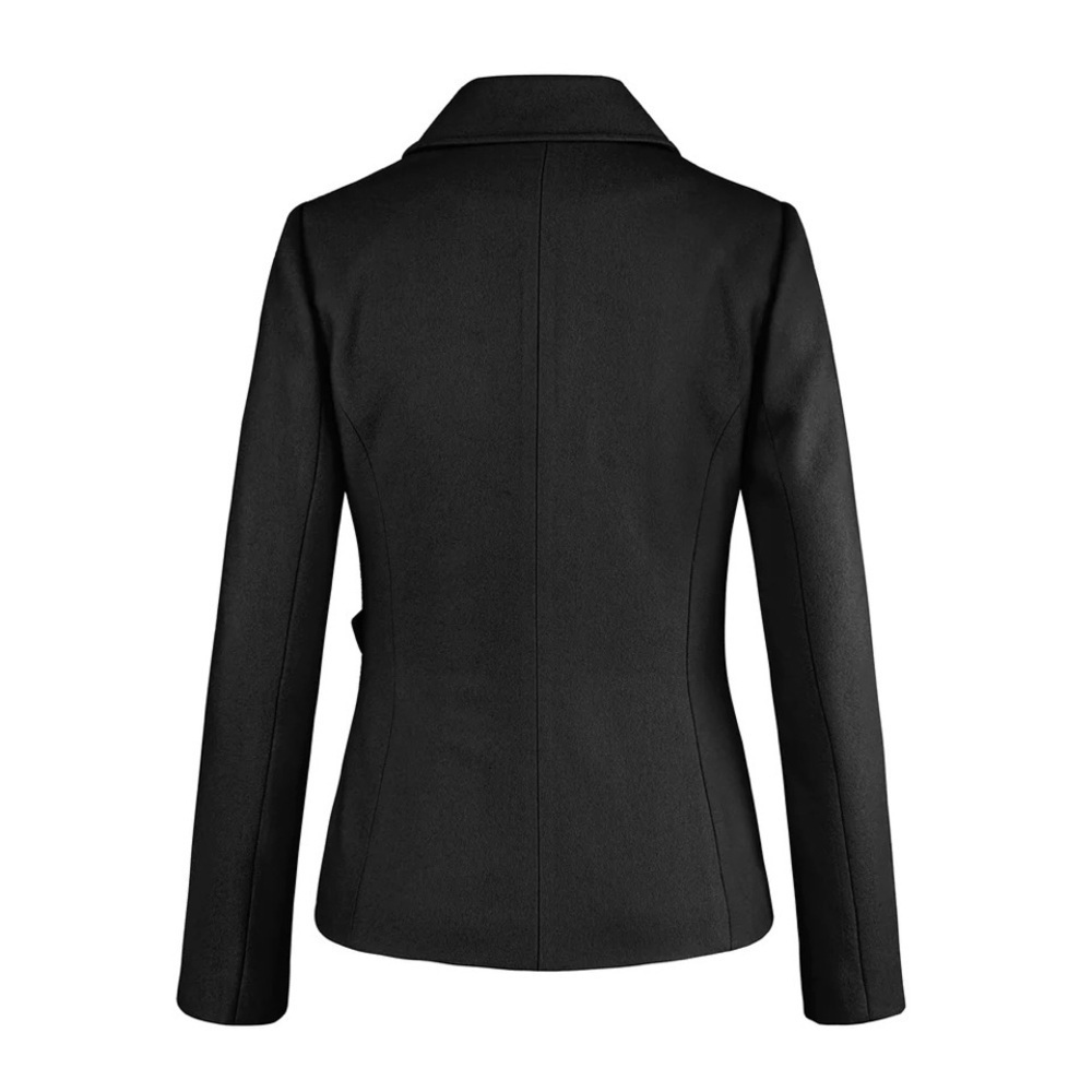Andre Badi Wool Blend Belted Jacket Black XS - Small - Picture 2 of 16